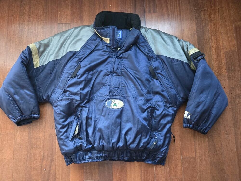 VINTAGE University of Notre Dame Puffer Starter Jacket Men’s Size XL